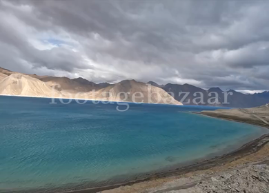 A shot of the beautiful Pangong Lake at Leh Ladakh, India