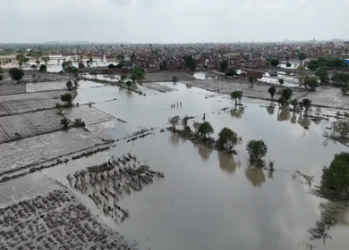 Aerial Drone Footage of Flooded Homes in Delhi, India – 2025 Heavy Rains