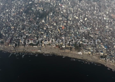 A slow motion shot at Ganga Ghat at Varansi,Banaras, Uttar Pradesh,India