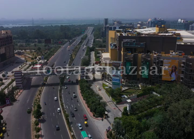  A beautiful day aerial shot of Mall of India in NCR,Noida,India