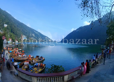 A timelapse shot of the Nainital Lake 